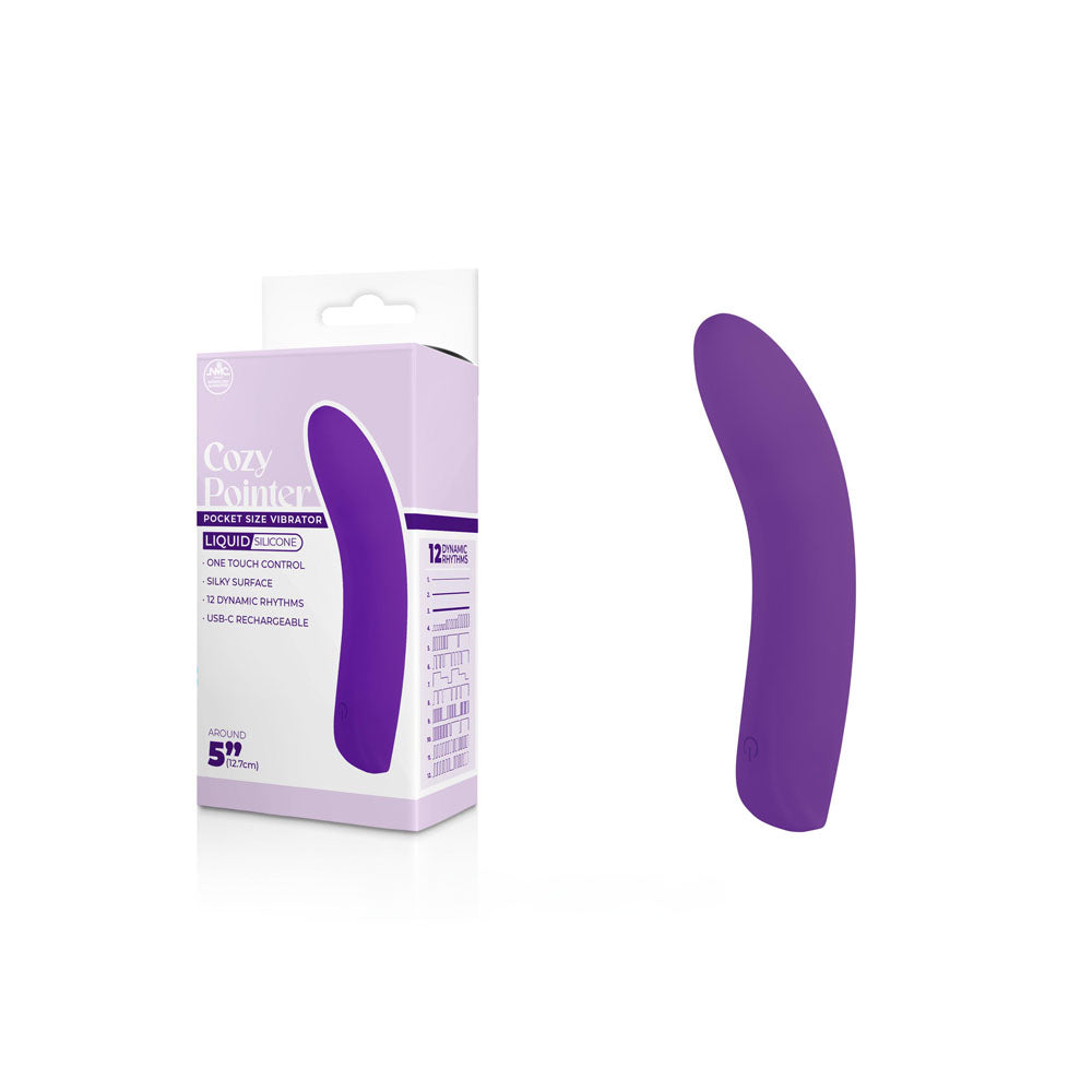 Cozy Pointer – Silicone One-Touch Rechargeable 5 Inch Vibrator