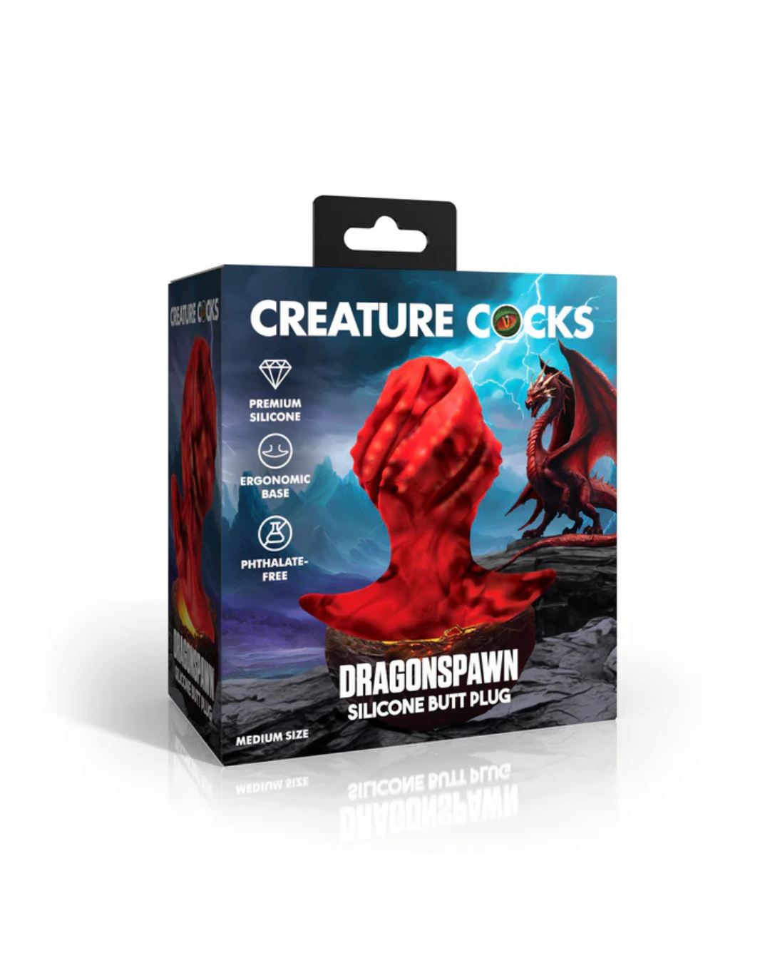 Creature Cocks Dragonspawn Silicone Butt Plug Medium Size