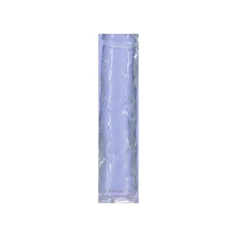 Crystal Dildo Straight 7 Inch Clear Premium Body Safe TPE