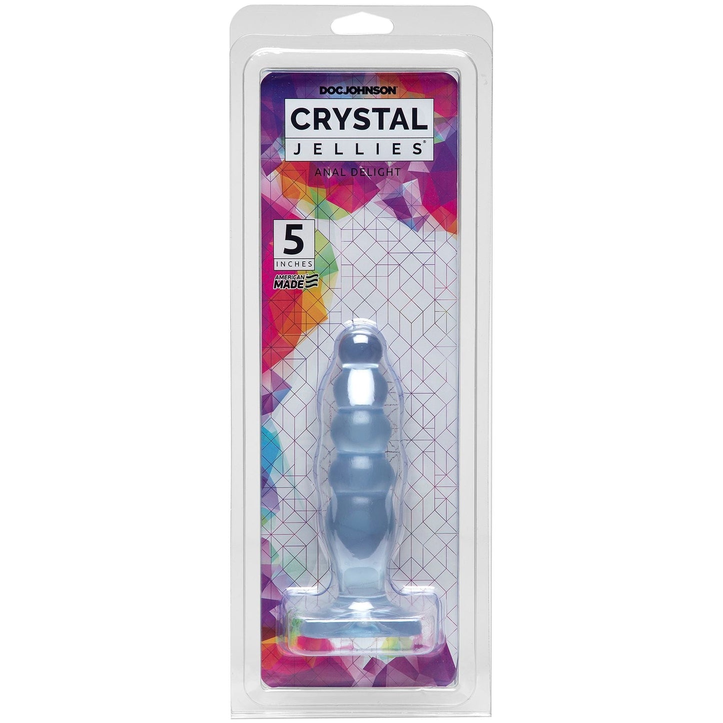 Crystal Jellies Clear Anal Plug Soft Flexible Graduated Butt Plug