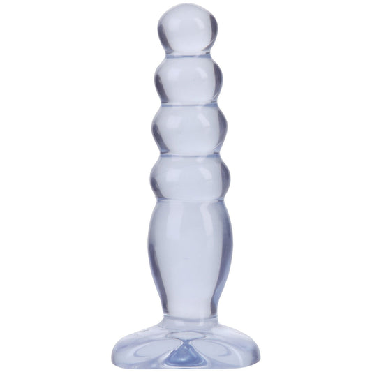 Crystal Jellies Clear Anal Plug Soft Flexible Graduated Butt Plug