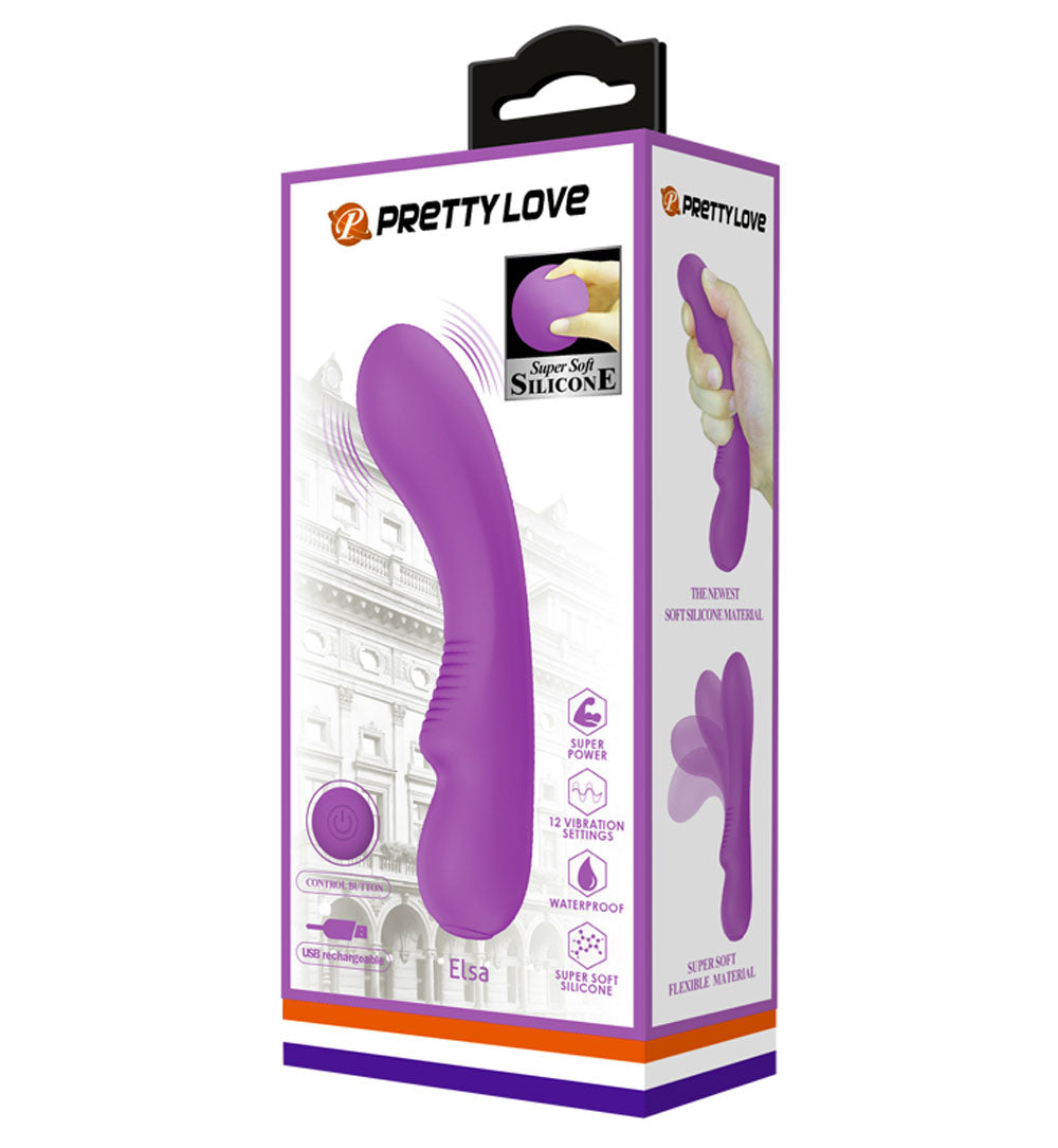 Elsa – Rechargeable Vibrator with 12 Vibration Functions, Smart Memory, and Soft Silicone Material