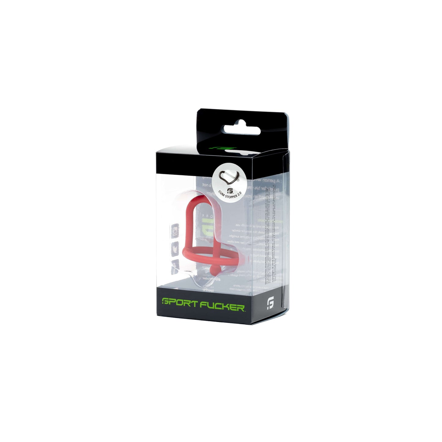 Cum Stopper 2.0 Red Silicone 45mm Insertable Length