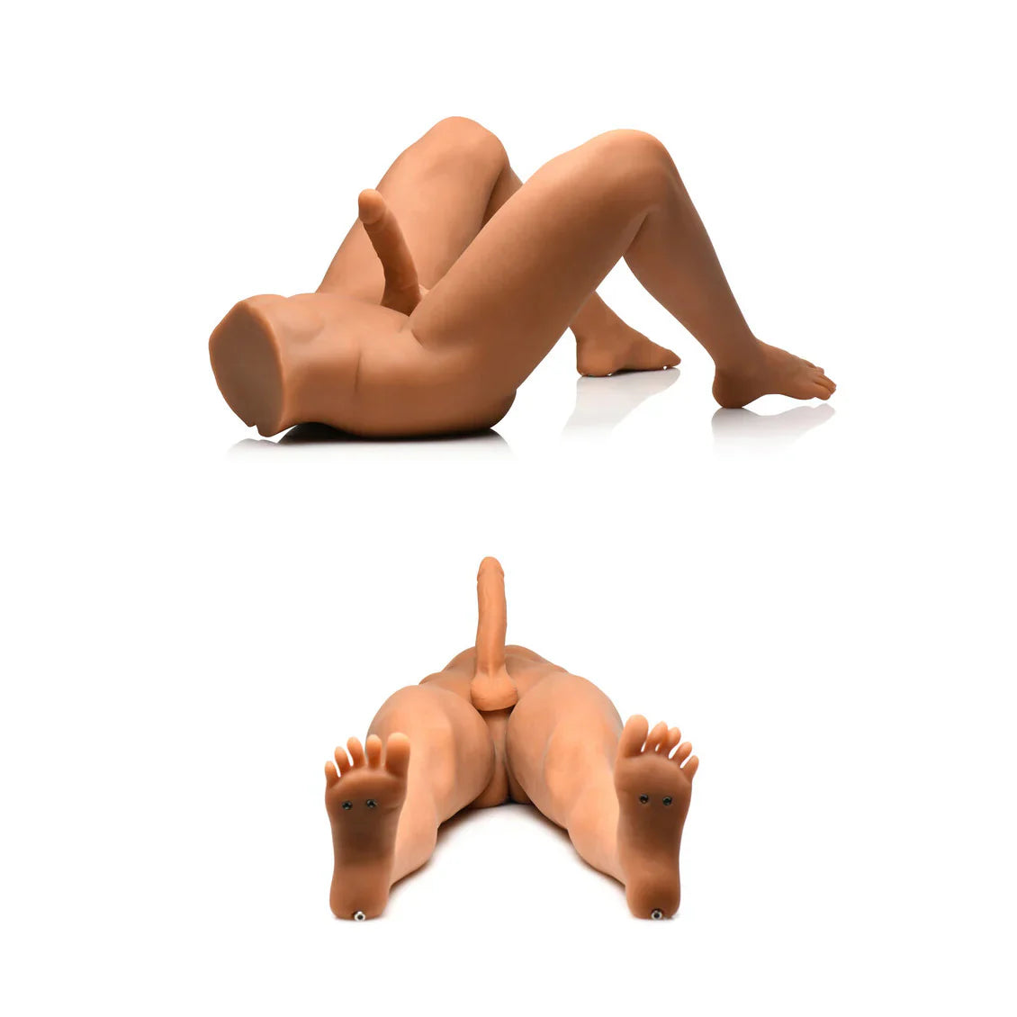 Jock Male Sex Partner with Thrusting Dildo Medium Realistic Poseable Silicone Body