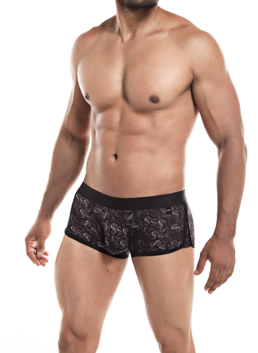 Cut 4 Men Athletic Trunk Dollar Black Large