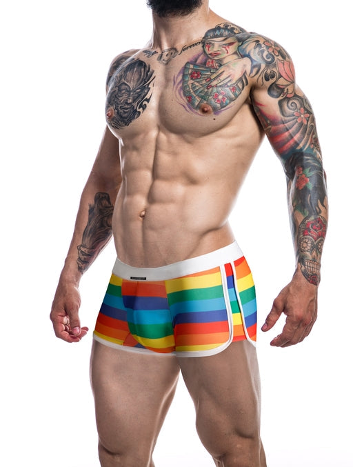 Cut 4 Men Athletic Trunk Rainbow Large Size