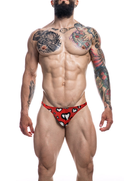 Cut 4 Men Brazilian Brief Hearts Red XL