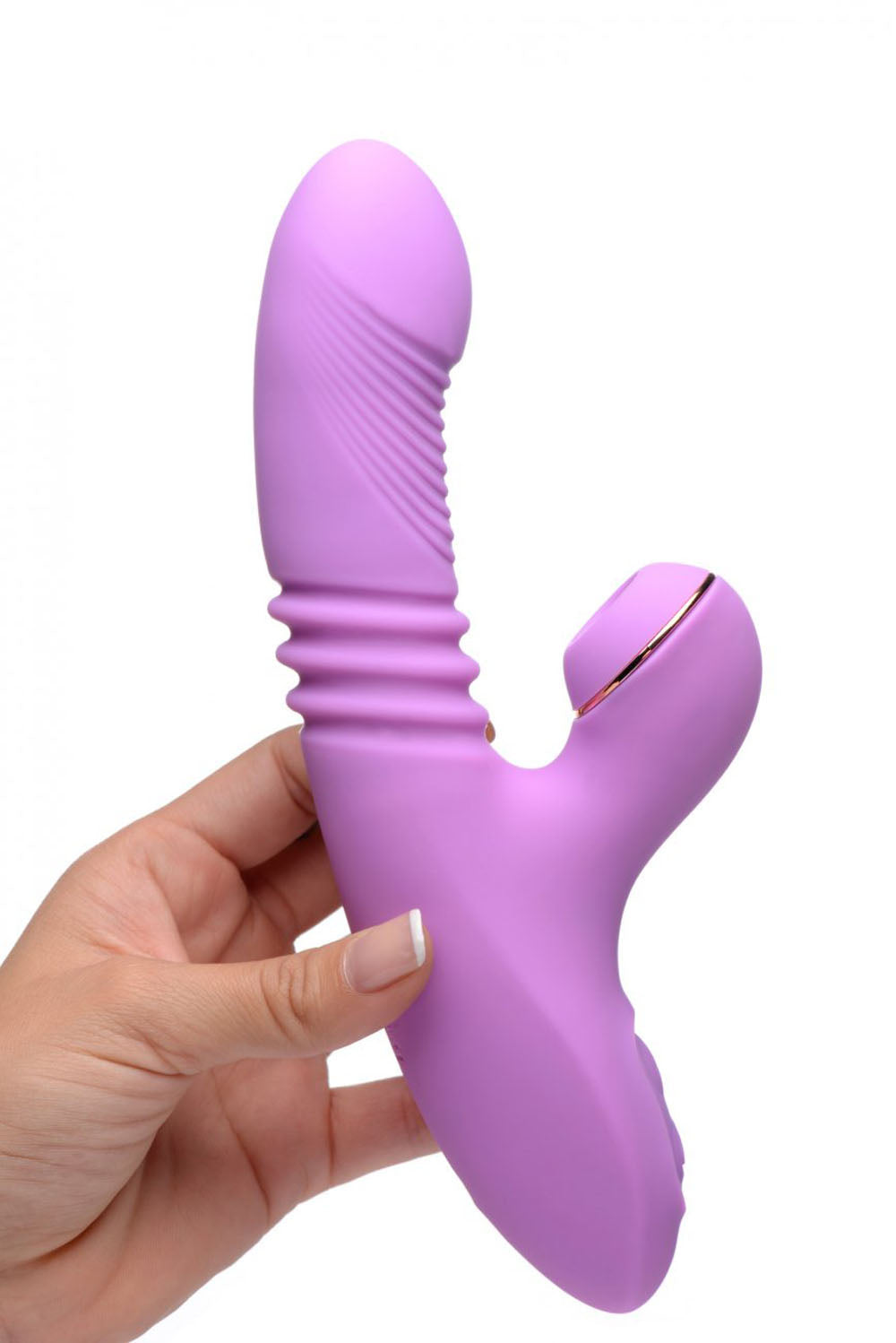 Shegasm Thrusting Suction Rabbit (Purple) – Rabbit Vibrator