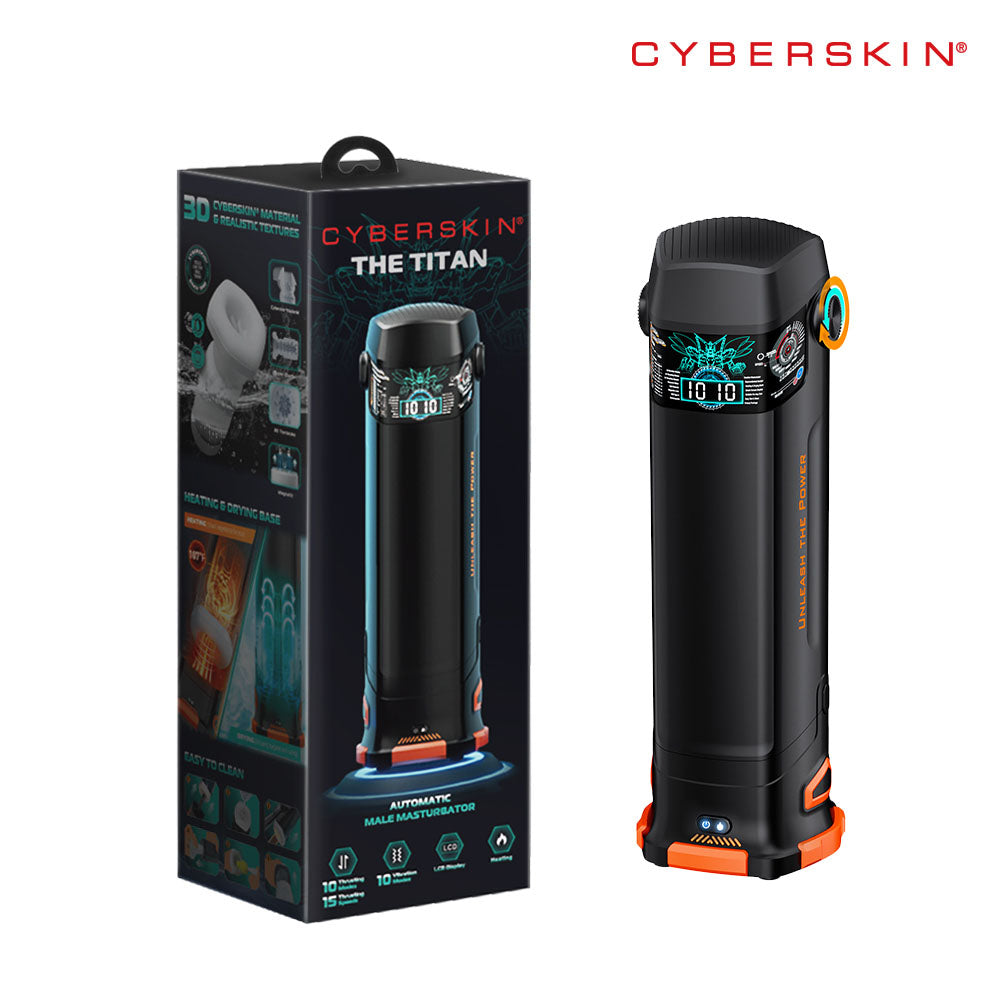 Cyberskin B-Titan Thrusting and Vibrating Auto Masturbator with Heater