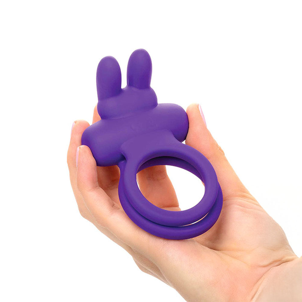 Adam & Eve Rockin' Rabbit – USB Rechargeable Silicone Cock and Balls Ring