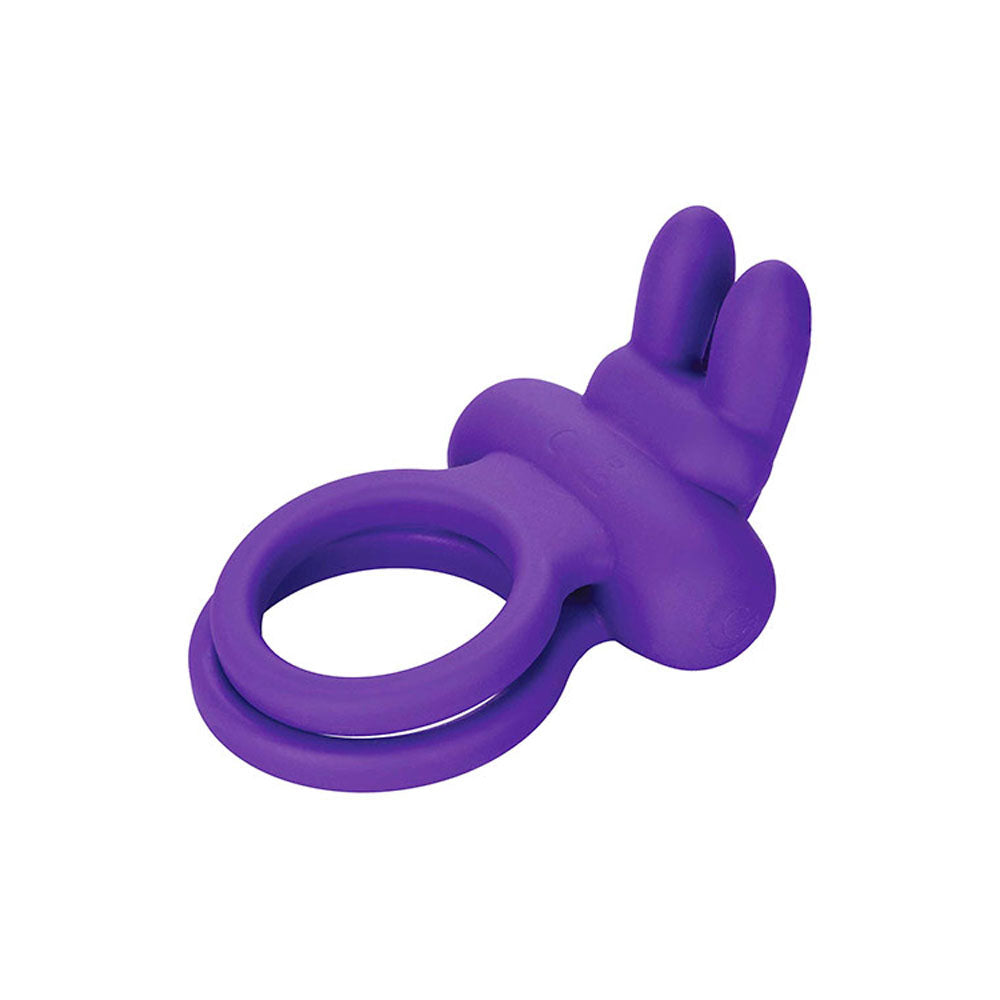 Adam & Eve Rockin' Rabbit – USB Rechargeable Silicone Cock and Balls Ring