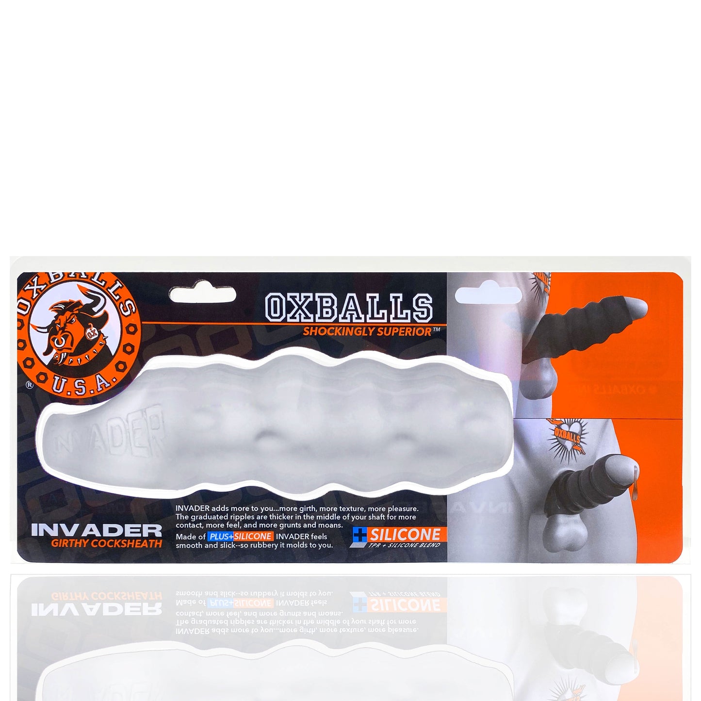 Invader Cocksheath for Girth Cool Ice 6.5 Inch