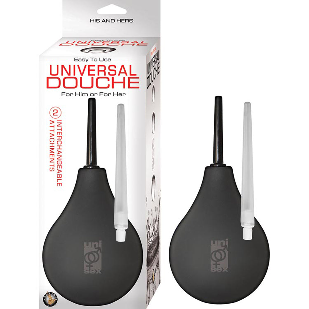 Universal Black Douche System With Two Interchangeable Heads