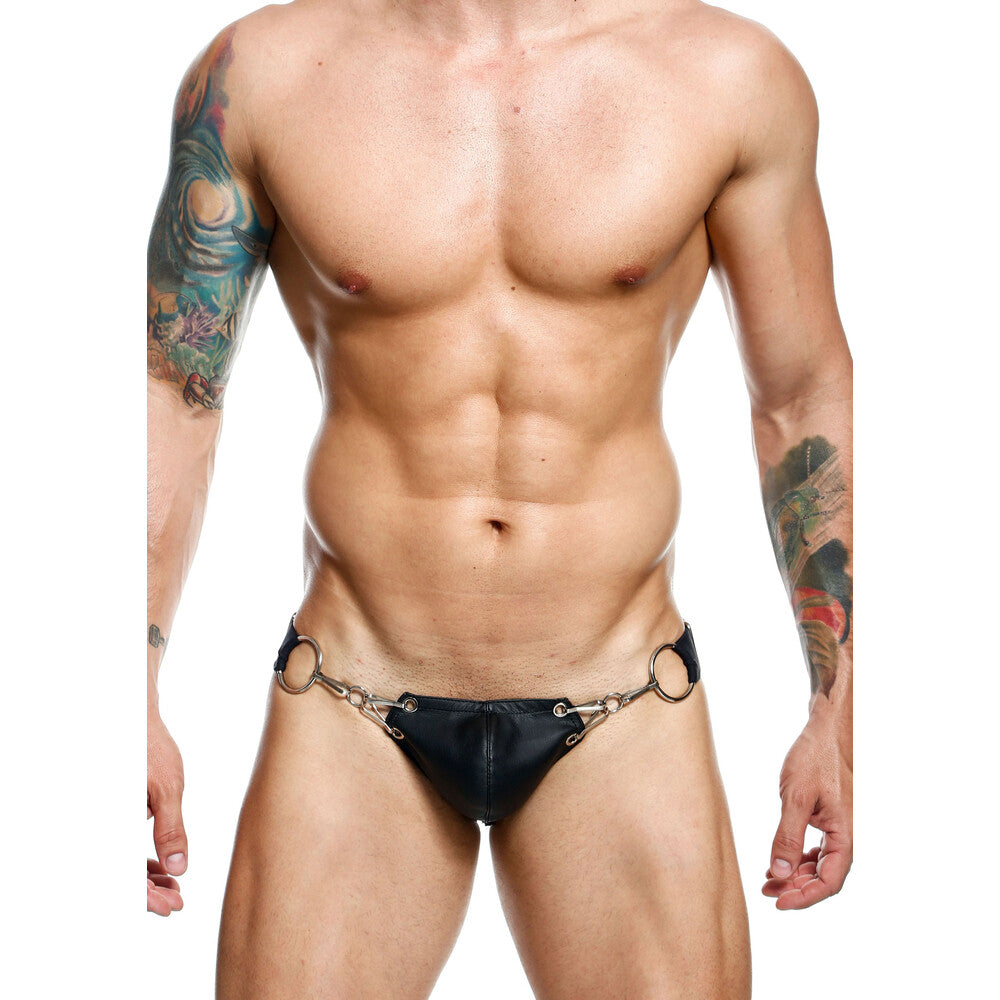 Male Basics Snap Jockstrap – Faux Leather Eroticwear