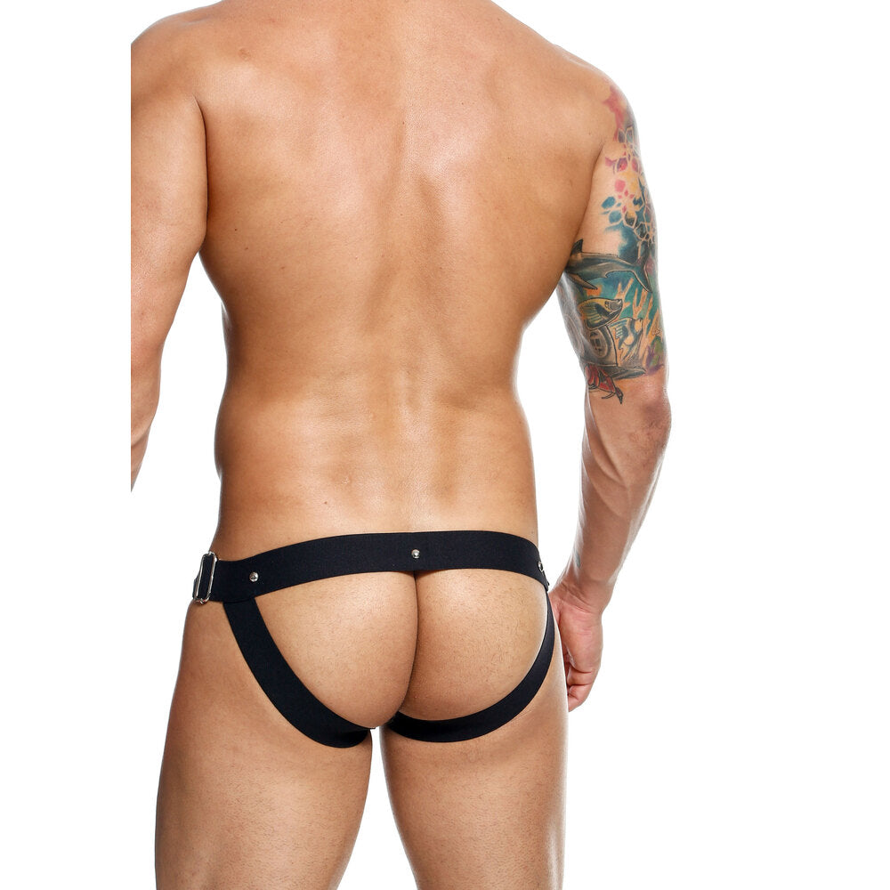 Male Basics Snap Jockstrap – Faux Leather Eroticwear