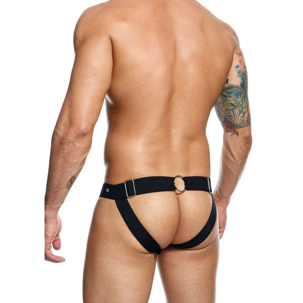 Dungeon Peekaboo Jockstrap – Faux Leather Adjustable Jockstrap
