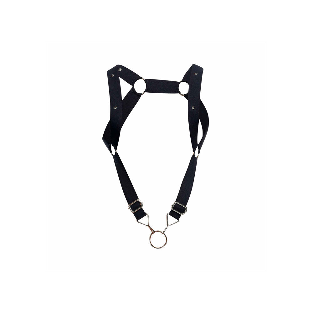 Dungeon Straight Back Harness With Cock Ring – Adjustable Harness