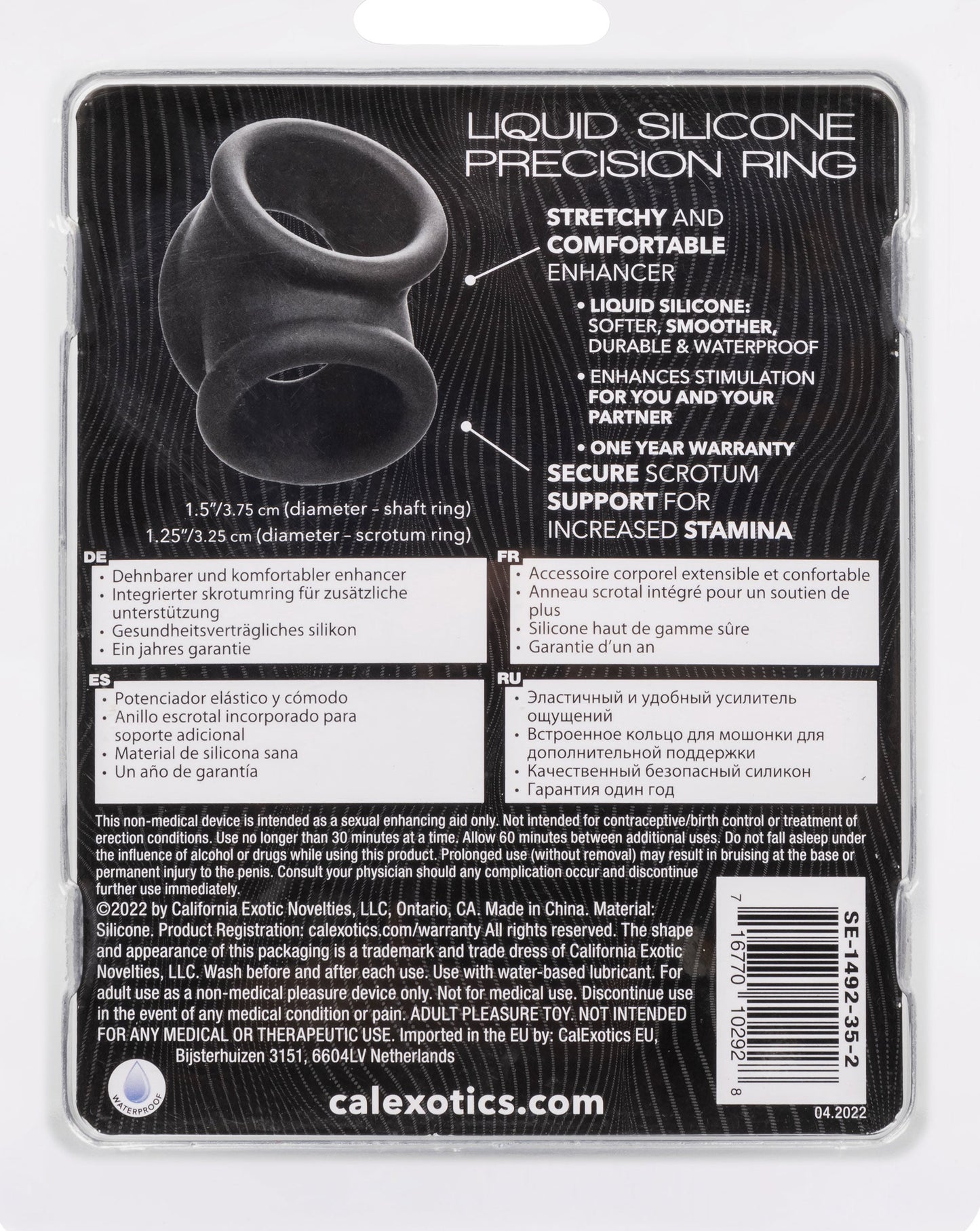 Alpha Liquid Silicone Precision Ring (Gray) – Ultra Stretchy Cock Ring