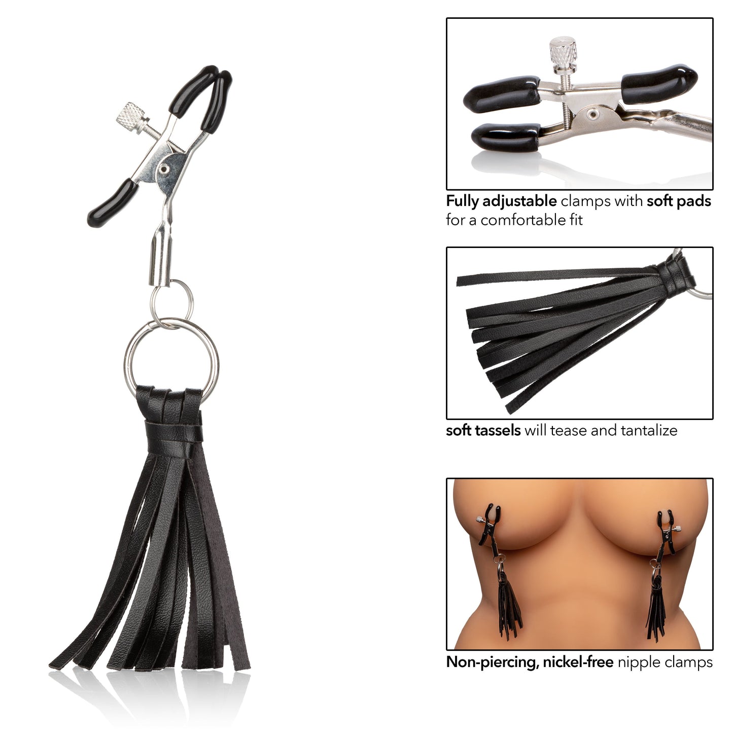 Playful Tassels Nipple Clamps for Sensual Adult Intimacy Play