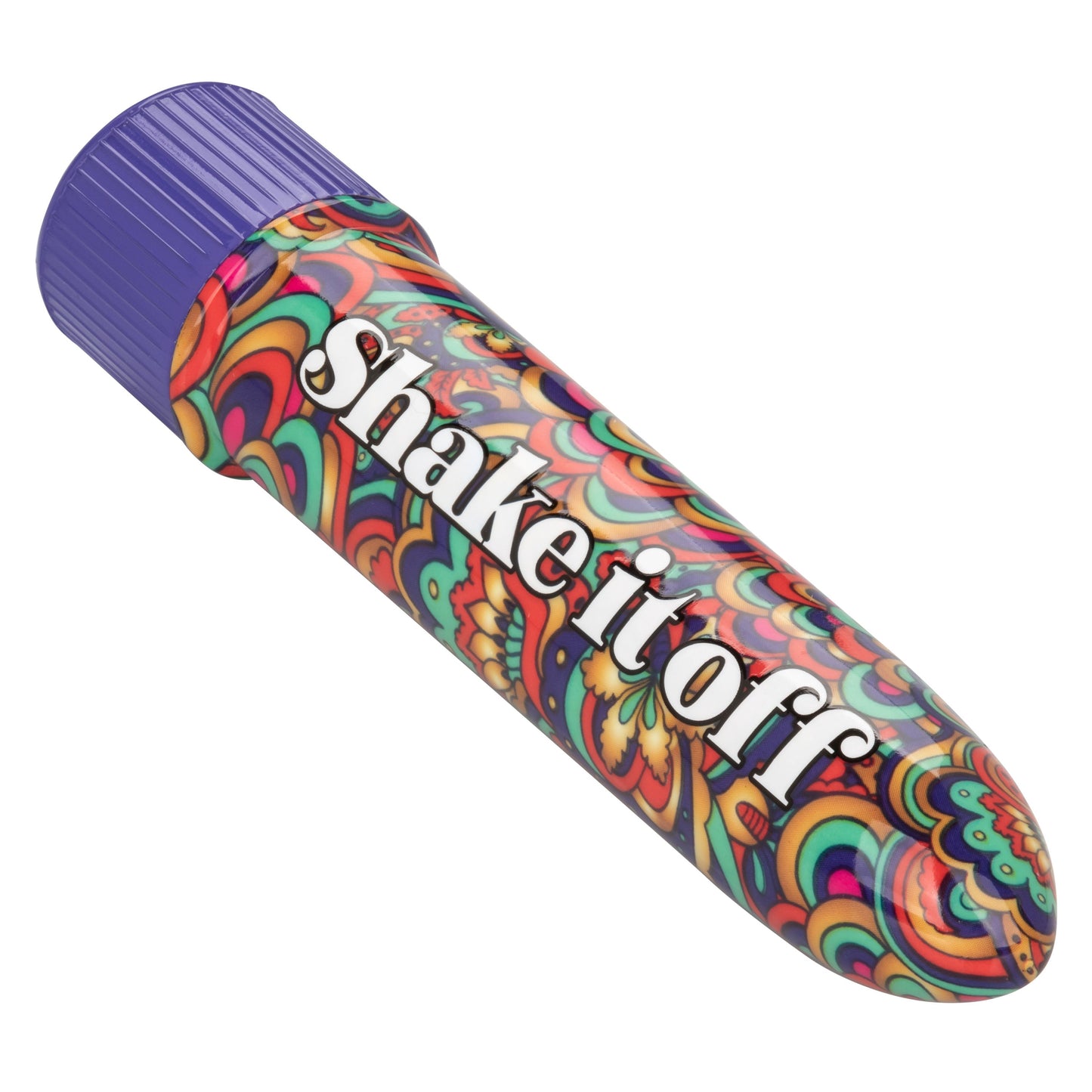 Naughty Bits Shake It Off Powerful Mini Vibrator 4.25 Inch Waterproof Colorful Design