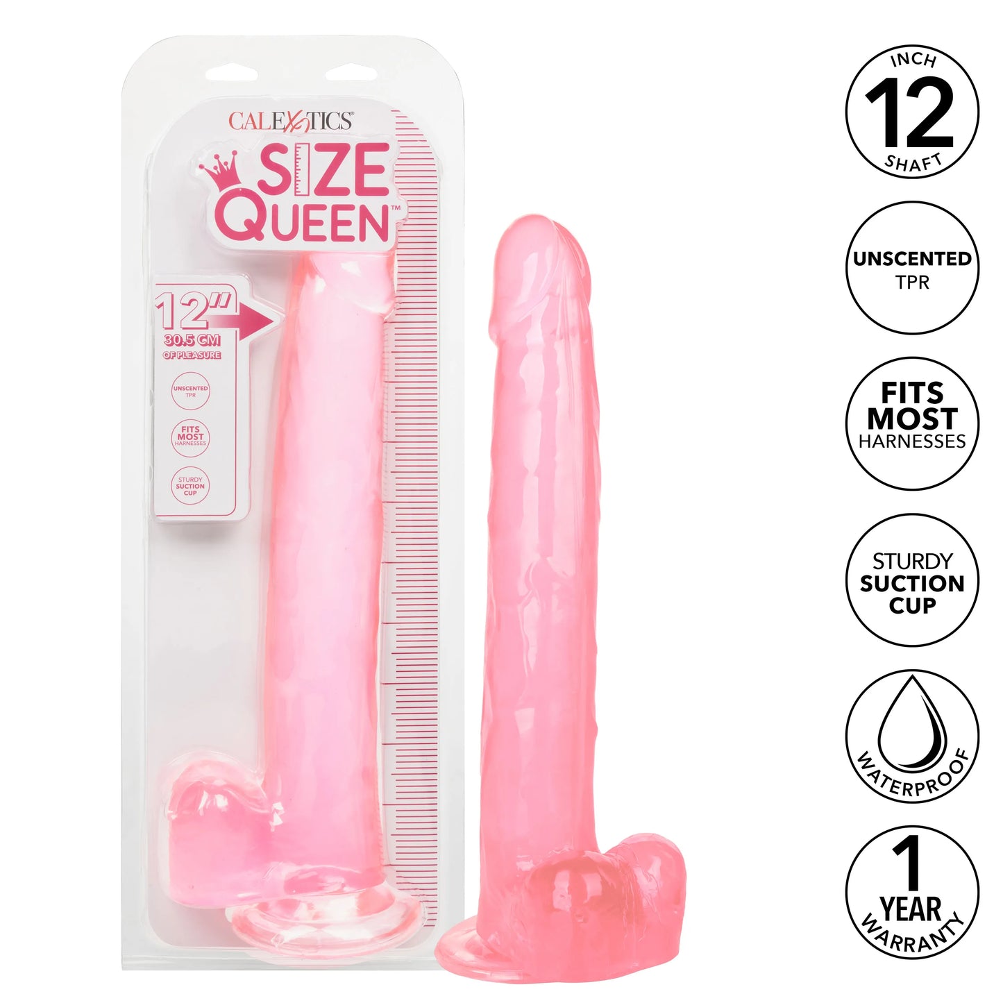 Size Queen 12 Inch Realistic Dildo – Firm 30.5 Cm Dildo