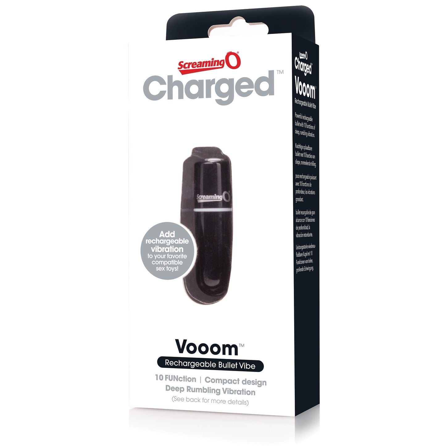 Vooom Bullet – Waterproof 10-Function Portable Bullet Vibrator