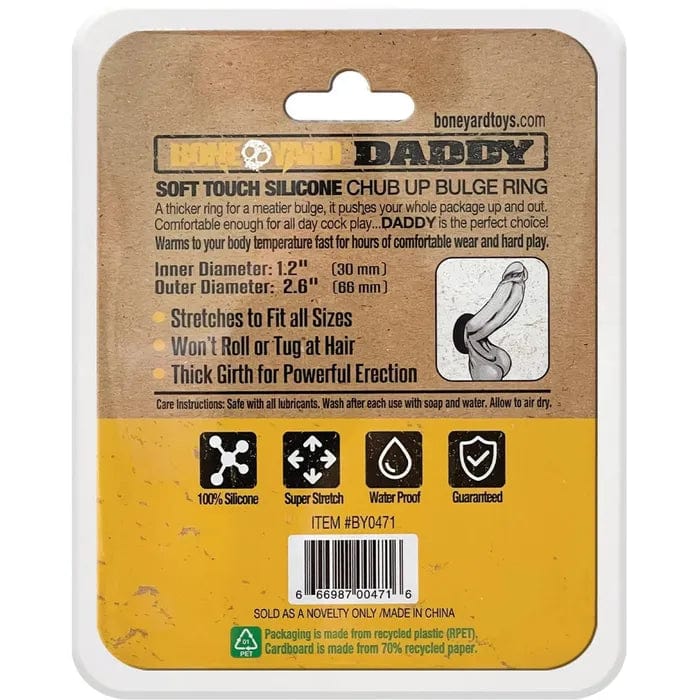 Daddy Silicone Ring Black with 3.0cm Inner Diameter