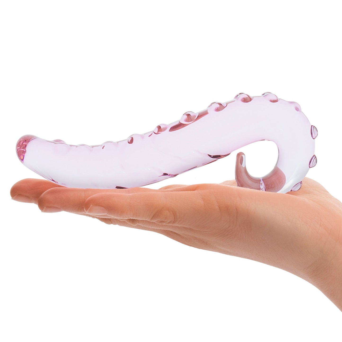 Glas Lick It 6 Inch Textured Glass Dildo