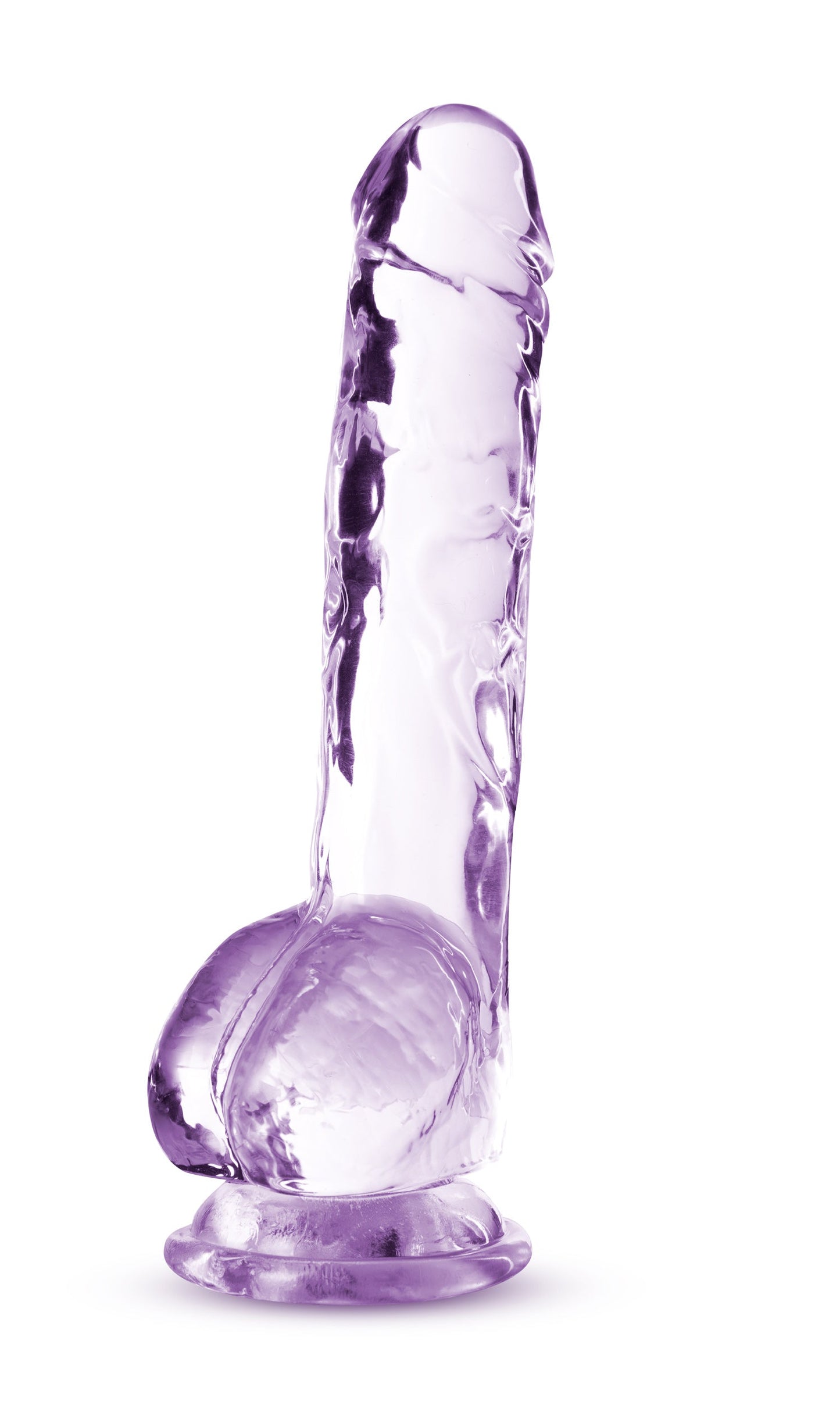 Naturally Yours 8 Inch Crystaline Dildo Amethyst
