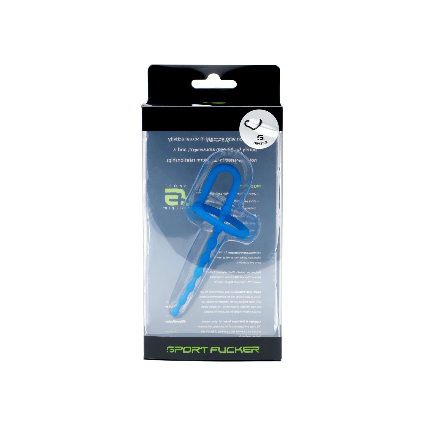 Dipstick Blue with 3.94 Inch Insertable Depth and Glans Ring