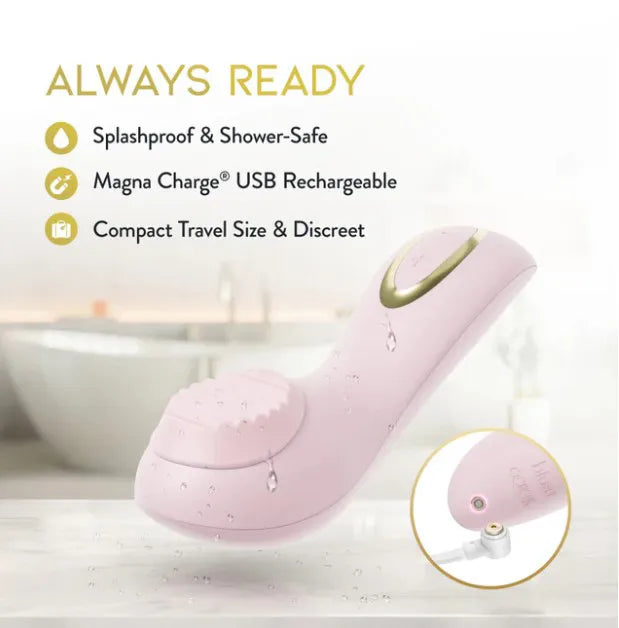 Delice Dahlia – Stimulating Personal Massager with Rotating Pearl