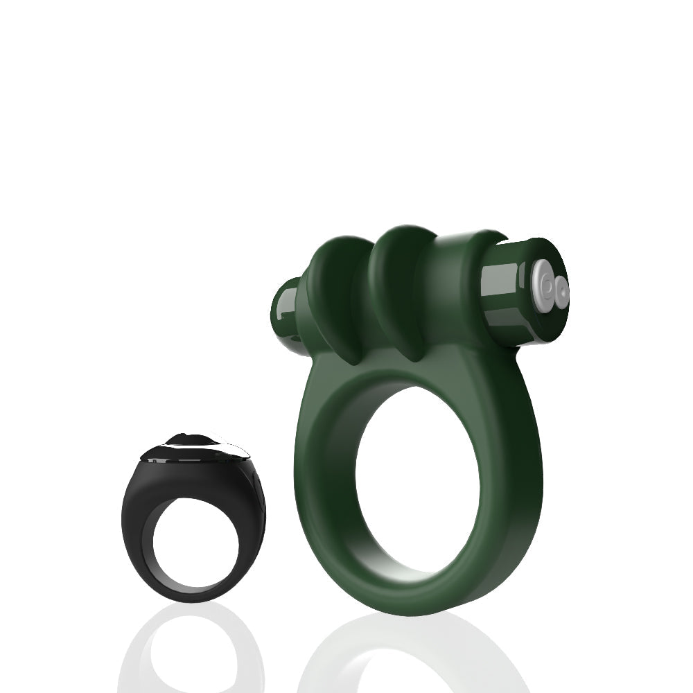 Remote Control Switch Vibe (Green) – Rechargeable Waterproof Double-Sided Vibrating Cock Ring