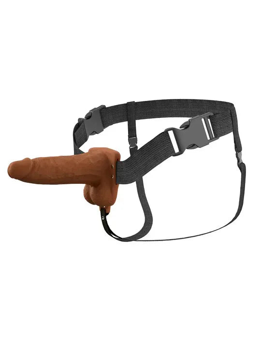 Fantasy X-Tensions Elite (Light) – 6 Inch Vibrating Hollow Silicone Strap-On