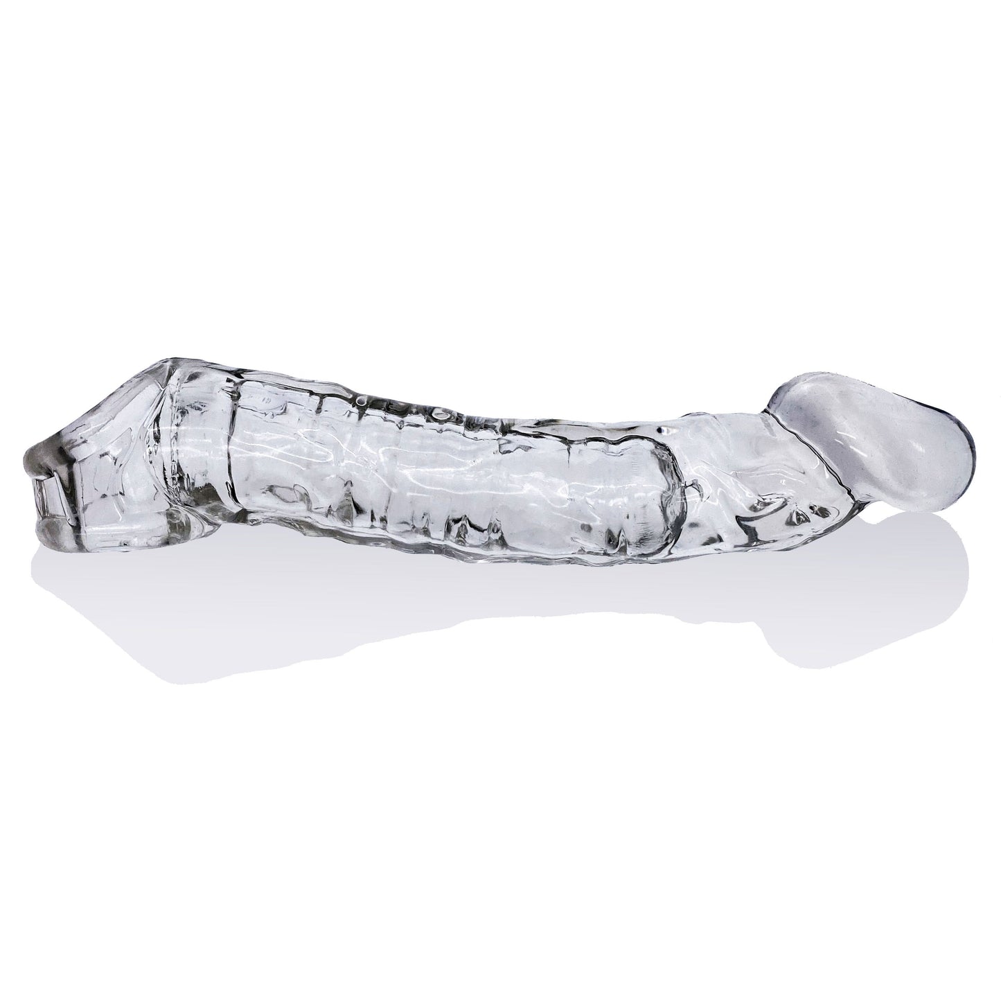 Muscle Ripped Cocksheath Clear - 9 Inch - Adjustable Size Fit