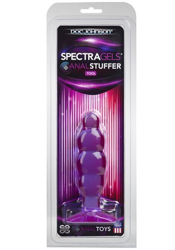 Doc Johnson Spectra Gel Purple Anal Stuffer Jelly Toy