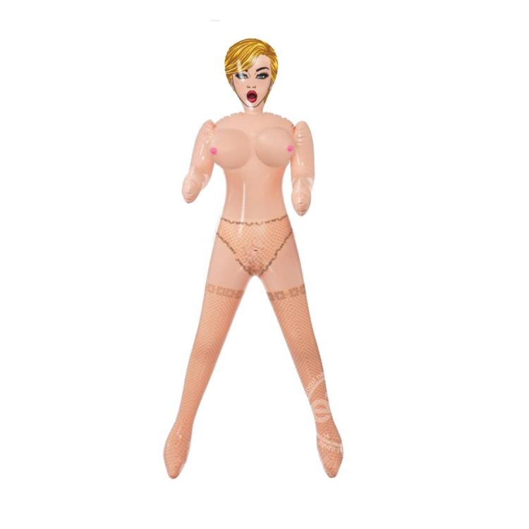 Doll Face Blow Up Doll with Three Pleasure Holes for Versatile Fun