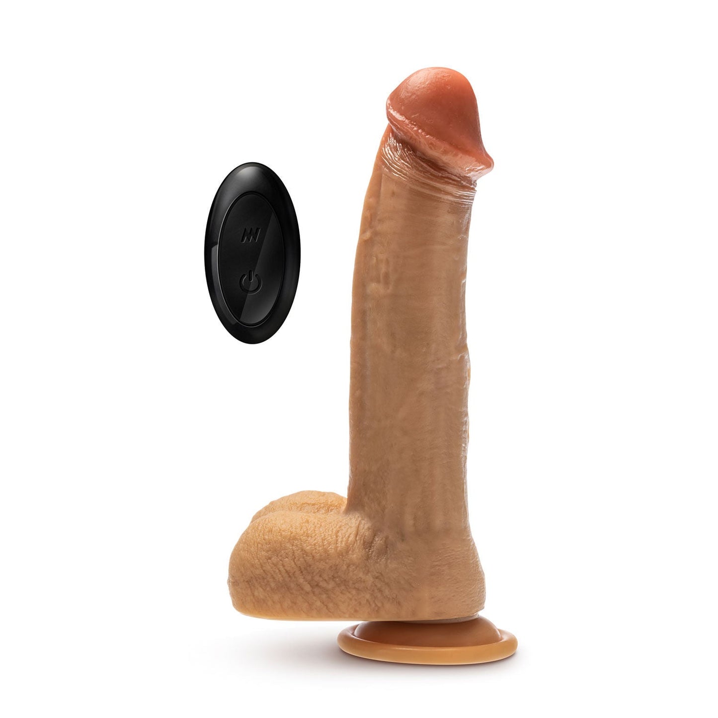 Dr Phillips 8.5 Inch Tan Silicone Thrusting Dildo with Remote