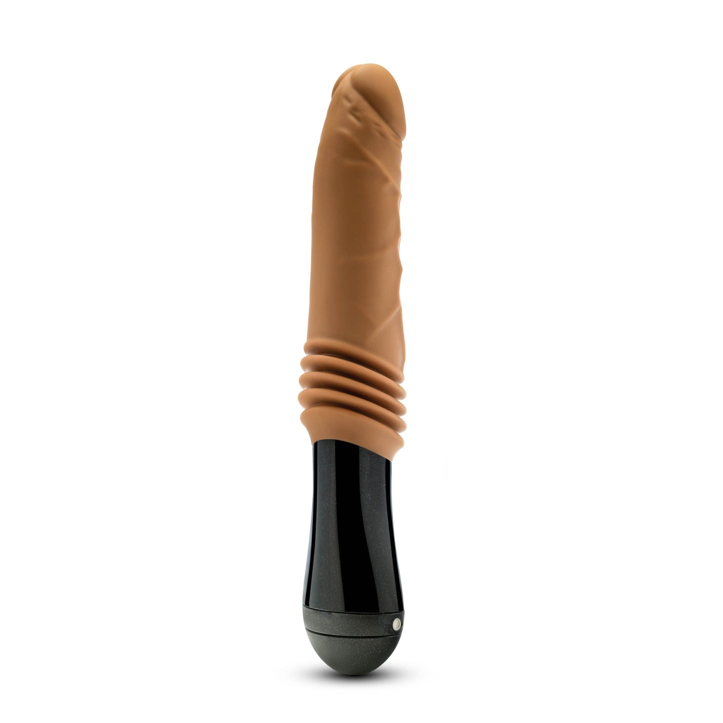 Dr. Arthur Realistic Silicone Vibrating Thrusting Dildo Tan
