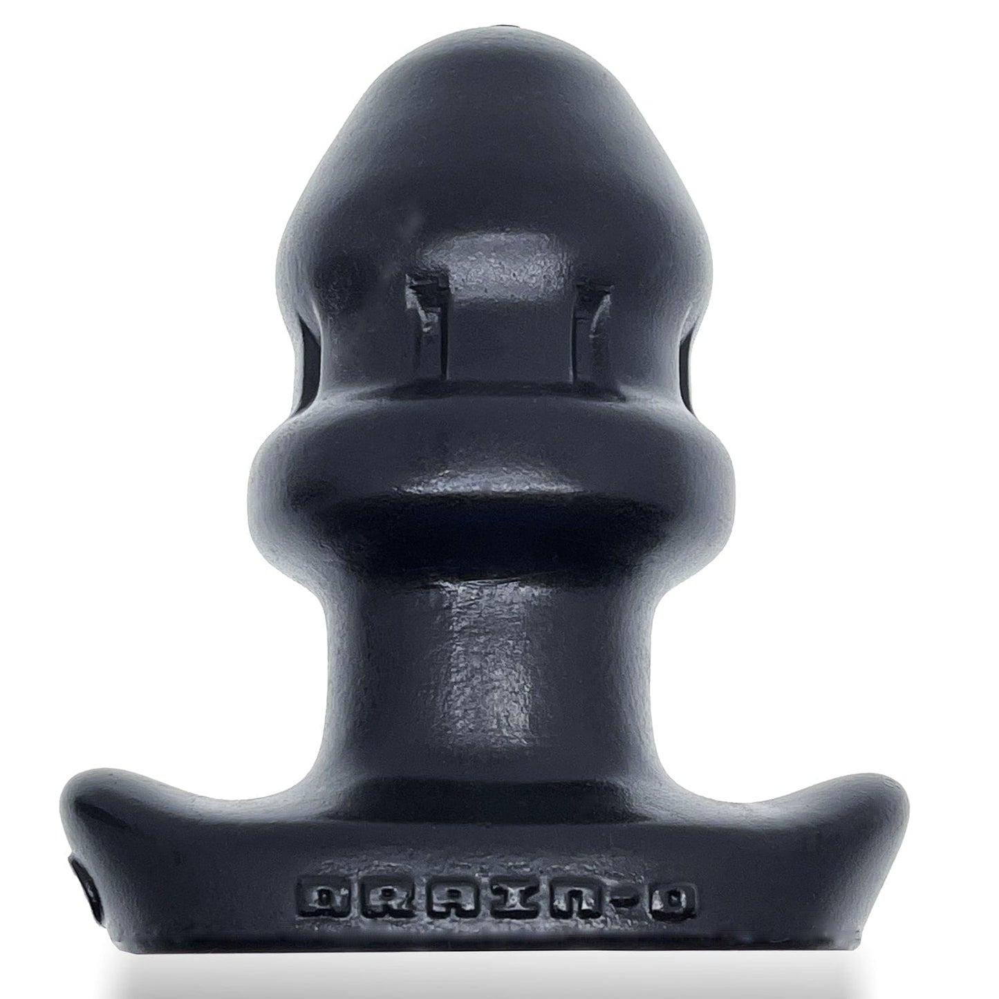 Drain O Flow Thru Buttplug in Black