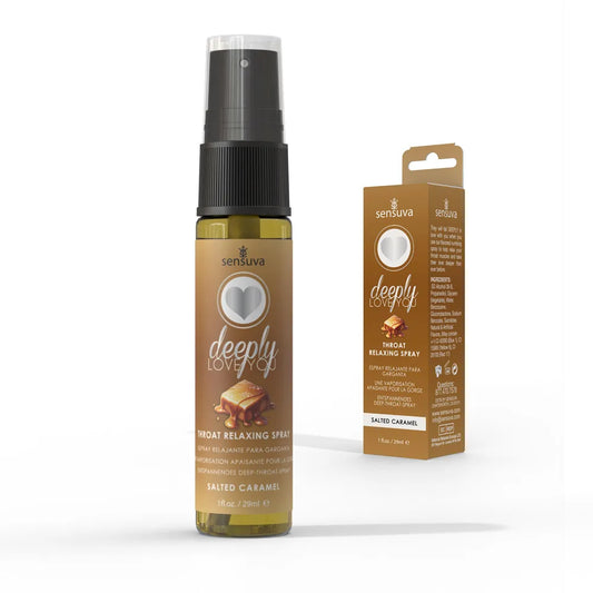 Sensuva Deeply Love You Throat Relaxing Spray – Salted Caramel / Spearmint Flavored Spray