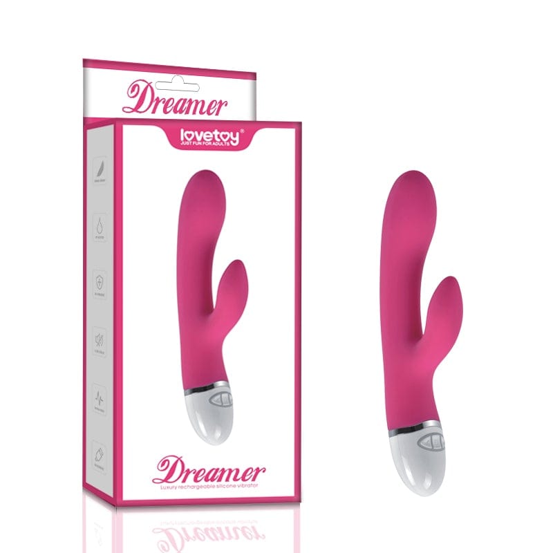 Dreamer 7 Mode Silicone Rabbit Vibrator in Pink