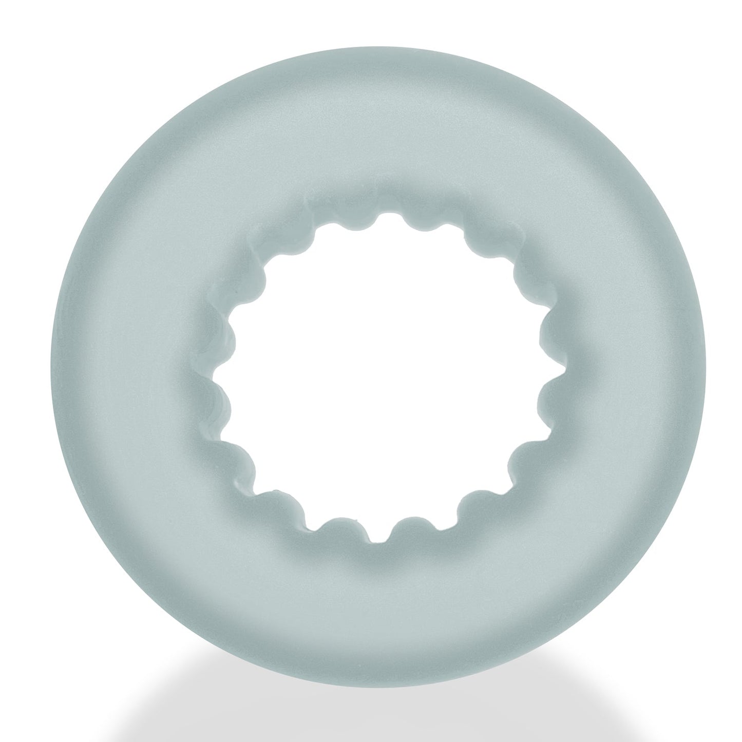 Oxballs Axis Inner Ribbed Griphold Cockring Clear Ice Edition