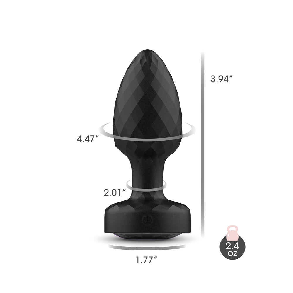 Cheeky Charms Twila – Light-Up Rotating Vibrating Anal Plug with Remote