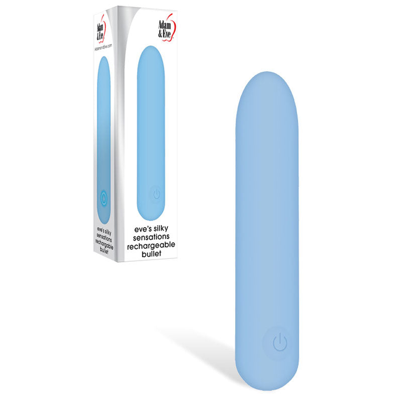 Adam & Eve Eve's Silky Sensations (Pink) – Rechargeable 9.4 cm Bullet Vibrator