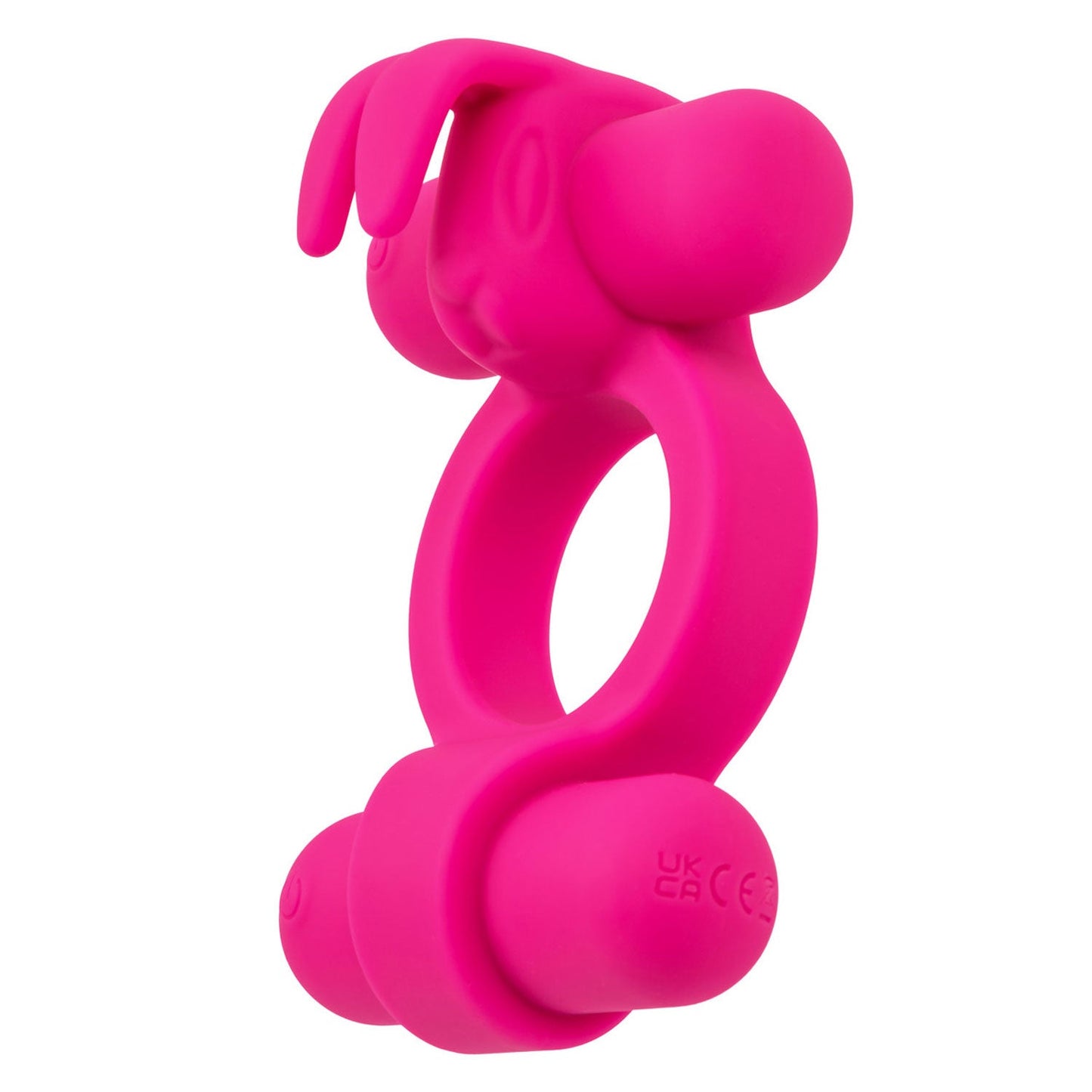 Silicone Rockin’ Rabbit Pink Couples Vibrator with Dual Independent Motors