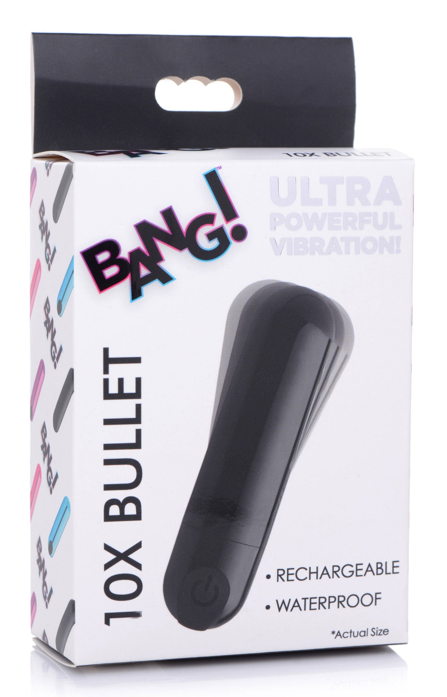 Bang 10X Rechargeable Vibrating Bullet (Black) – Compact Bullet Vibrator