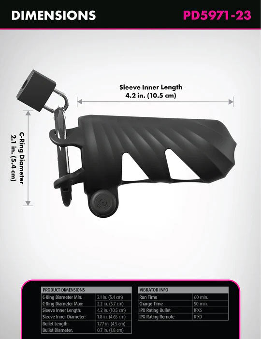 Fantasy C-Ringz (Black) – Remote-Controlled Vibrating Cock Blocker