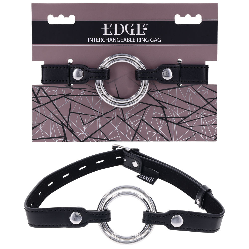 EDGE Interchangeable Ring Gag 3.5cm & 5.1cm Mouth Gag Restraint