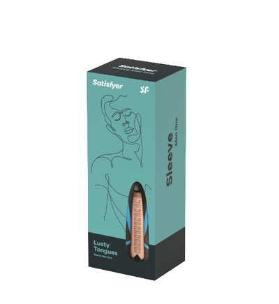 Satisfyer Men Sleeve Lusty Tongues Realistic Sensual Texture