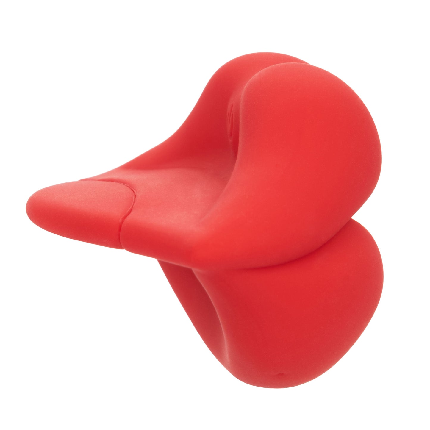 Naughty Bits MUAH Mini Red Lip-Shaped Silicone Vibrator 3.25 Inches Waterproof